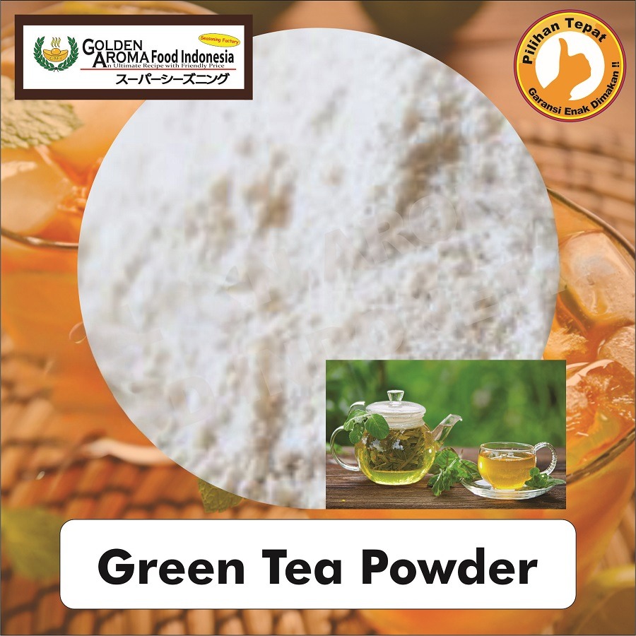 Bubuk Teh Hijau, Green Tea Powder Serbuk Minuman Serbaguna Instan Sebaguna Halal