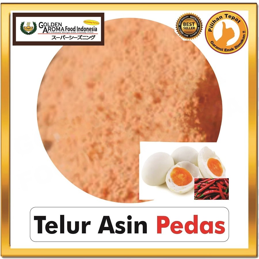 Bubuk Tabur Telur Asin Pedas Seasoning Powder Spicy Salted Egg Bumbu Masak Serbaguna Instan Sebaguna Halal