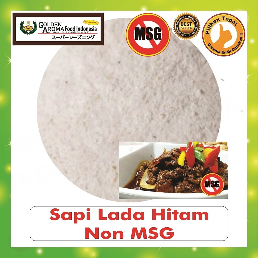 Bubuk Tabur Sapi Lada Hitam Seasoning Powder Beef Blackpepper Bumbu Masak Instan Sebaguna Halal