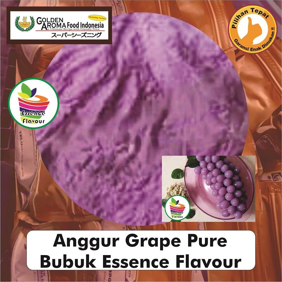 Bubuk Pure Anggur Murni Essence Powder Grape Flavour Masak Serbaguna Instan
