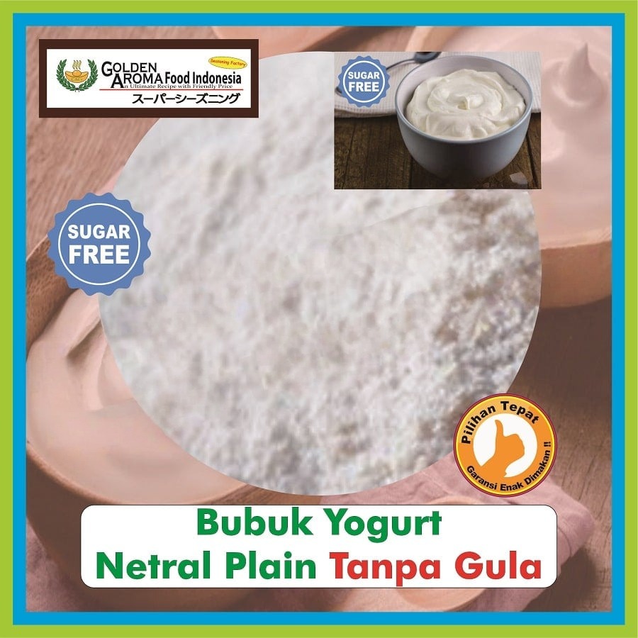 Bubuk Minuman Yogurt Netral Plain Drink Powder Yoghurt Serbuk siap seduh Instan Sebaguna Halal