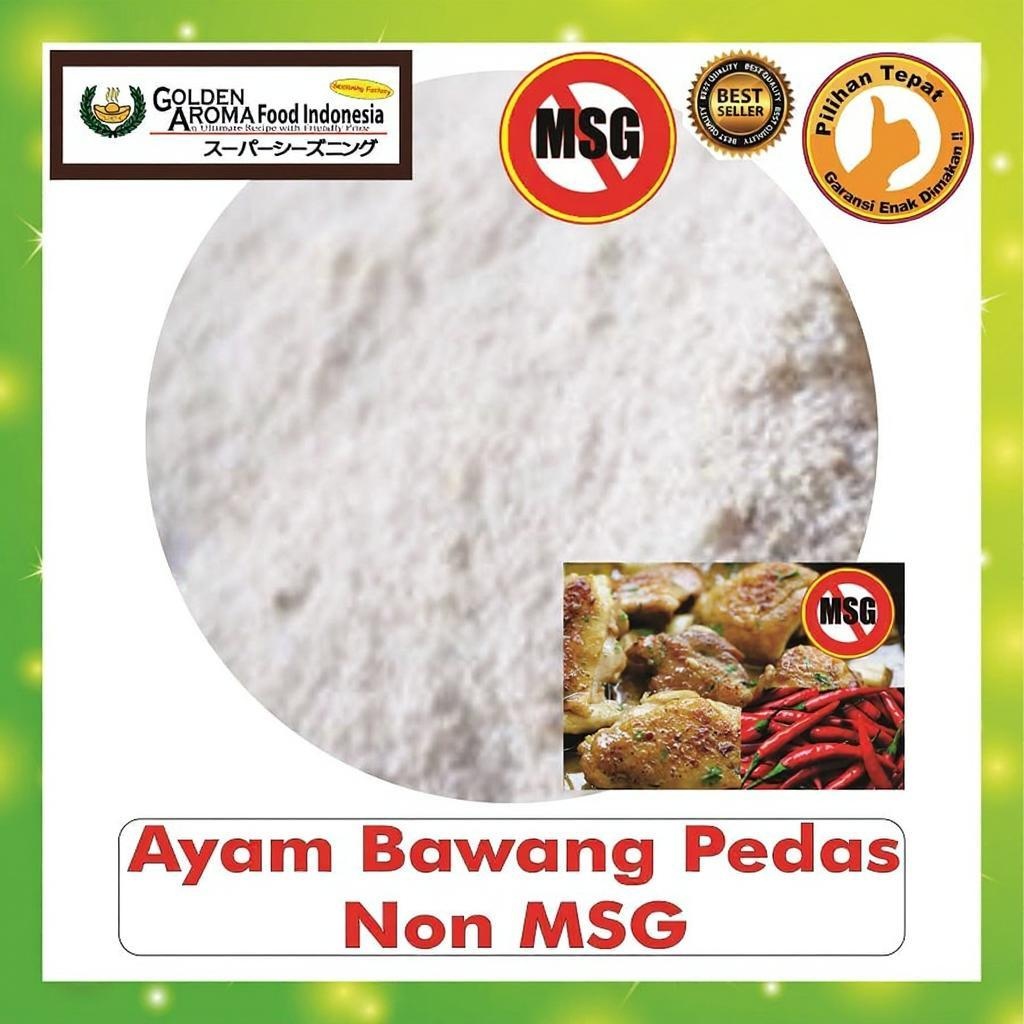 Bubuk Tabur Ayam Bawang Pedas Seasoning Powder Bumbu Masak Instan Sebaguna Halal