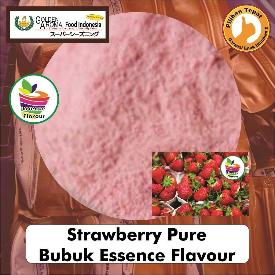 Bubuk Buah Strawberry Pure Powder Bumbu Masak Instan Sebaguna Halal