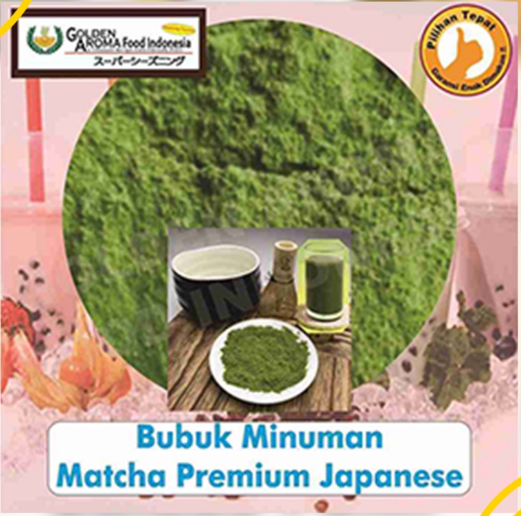 Bubuk Minuman Matcha Premium Japanese Drink Powder Matca Jepang Serbuk Serbaguna Instan Sebaguna Halal
