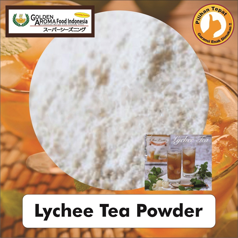 Bubuk Teh Leci, Lychee Tea Powder Serbuk Minuman Serbaguna Instan Sebaguna Halal