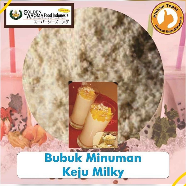 Bubuk Minuman Keju Susu, Cheese Milky Powder Drink Serbuk Serbaguna Instan Sebaguna Halal