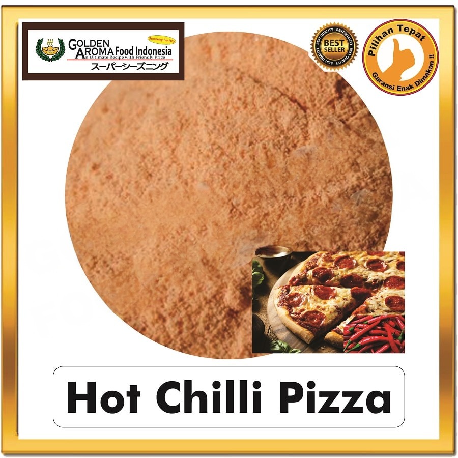 Bubuk Tabur Pizza Pedas Seasoning Powder Piza Hot Spicy Bumbu Masak Instan Sebaguna Halal