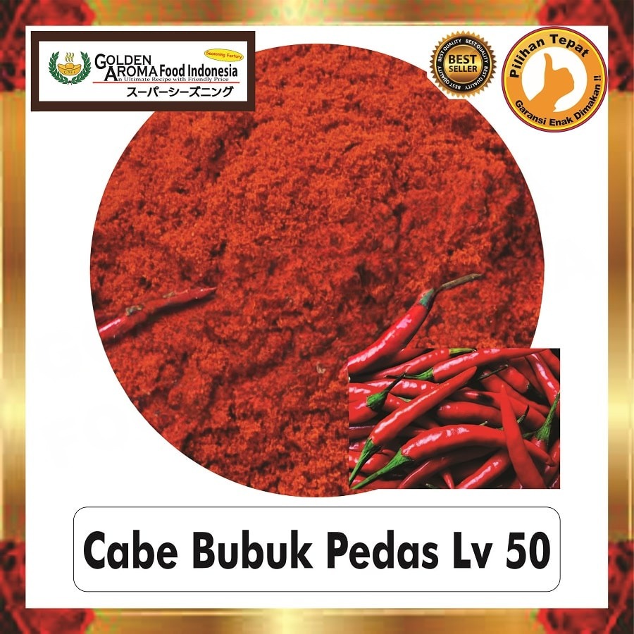 Bubuk Cabe Super Pedas Level 50 Chili Powder Bumbu Masak Serbaguna Instan Sebaguna Halal