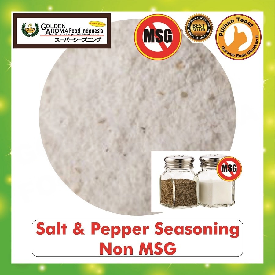 Bubuk Tabur Salt and Pepper Seasoning Powder Bumbu Asin Lada Instan Sebaguna Halal