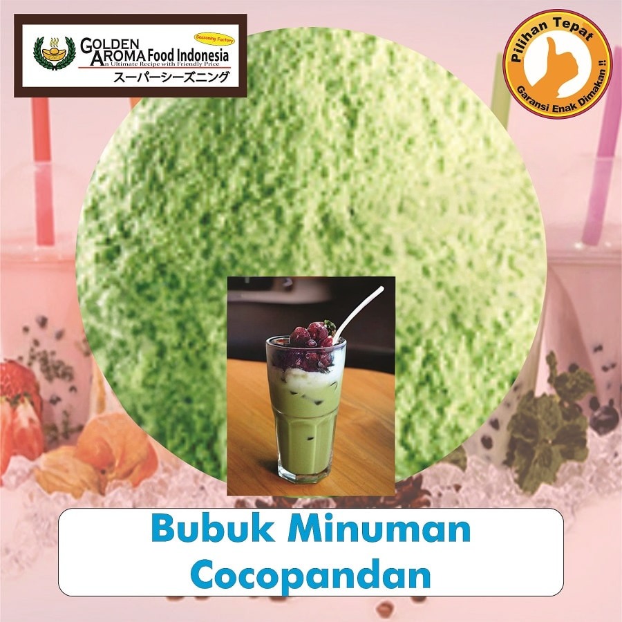 Bubuk Minuman Cocopandan Drink Powder Serbuk Minuman Serbaguna Instan Sebaguna Halal