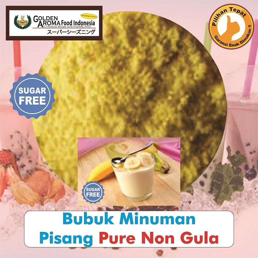 Bubuk Minuman Pisang Drink Powder Banana Serbuk Halal