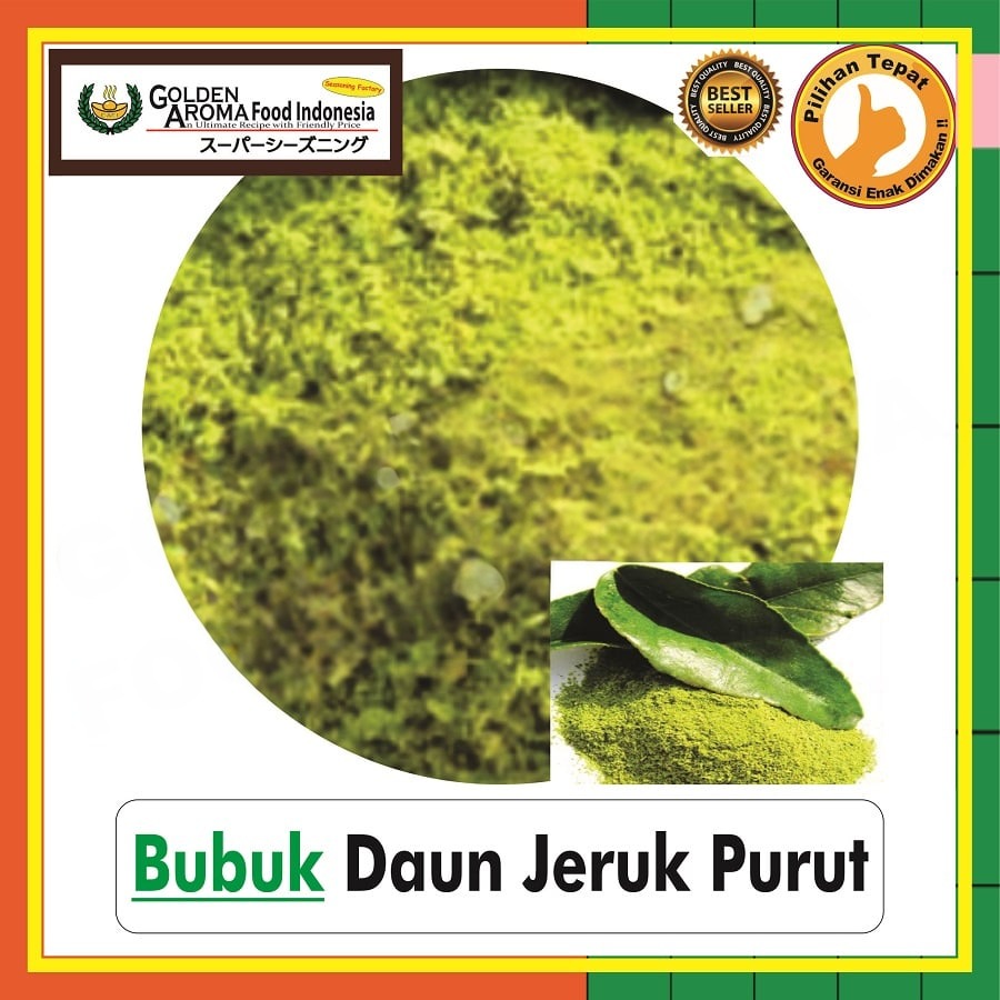 Bubuk Daun Jeruk Purut, Kefir Lime Leaves Powder Pure Spice Bumbu Rempah Masak Serbaguna Instan