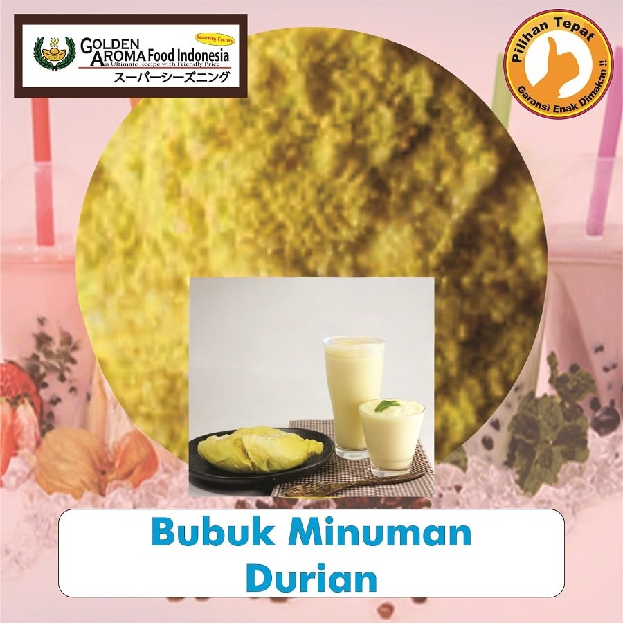 Bubuk Minuman Durian Drink Powder Serbuk Instan Sebaguna Halal