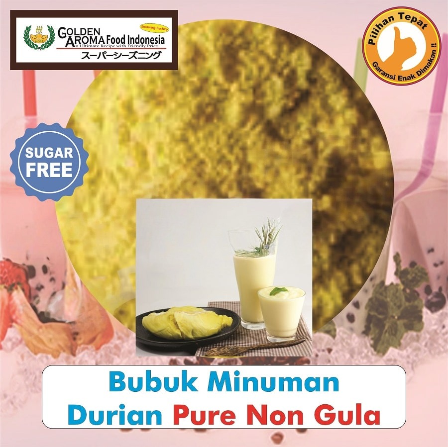 Bubuk Minuman Durian Drink Powder Serbuk Instan Sebaguna Halal