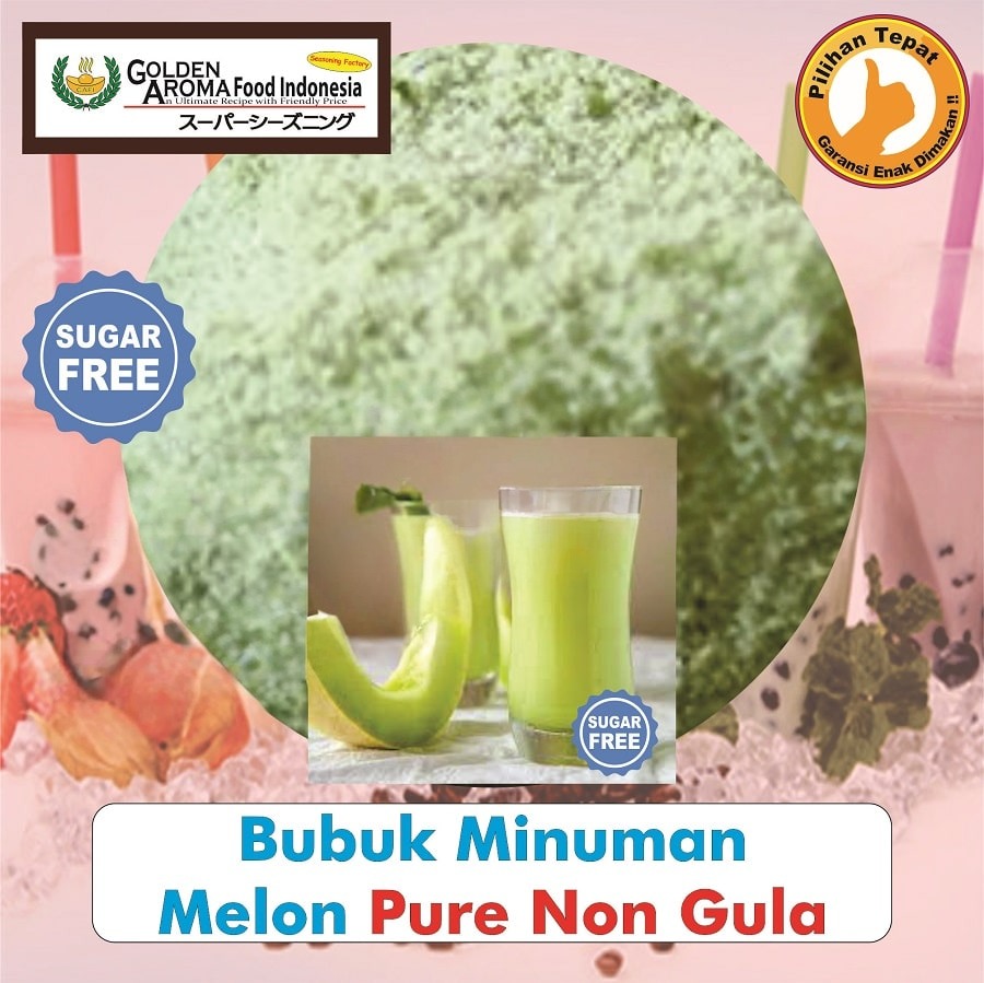 Bubuk Minuman Melon Drink Powder Serbuk Honey Dew Serbaguna Instan Sebaguna Halal