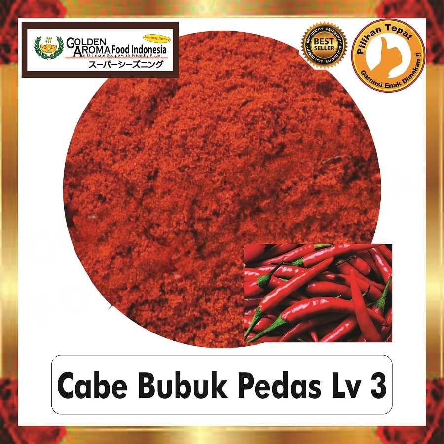 Bubuk Cabe Level 3 Powder Bumbu Masak Serbaguna Instan Sebaguna Halal