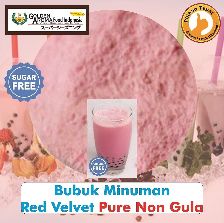 Bubuk Minuman Red Velvet Powder Drink Serbuk Serbaguna Instan Sebaguna Halal