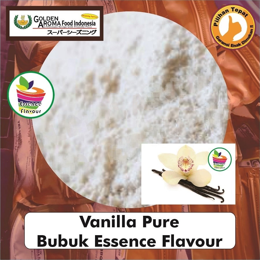 Bubuk Pure Vanila Murni Essence Powder Vanilla Flavour Masak Serbaguna Instan