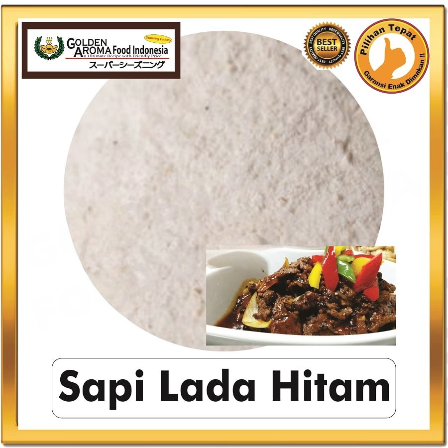 Bubuk Tabur Sapi Lada Hitam Seasoning Powder Beef Blackpepper Bumbu Masak Instan Sebaguna Halal