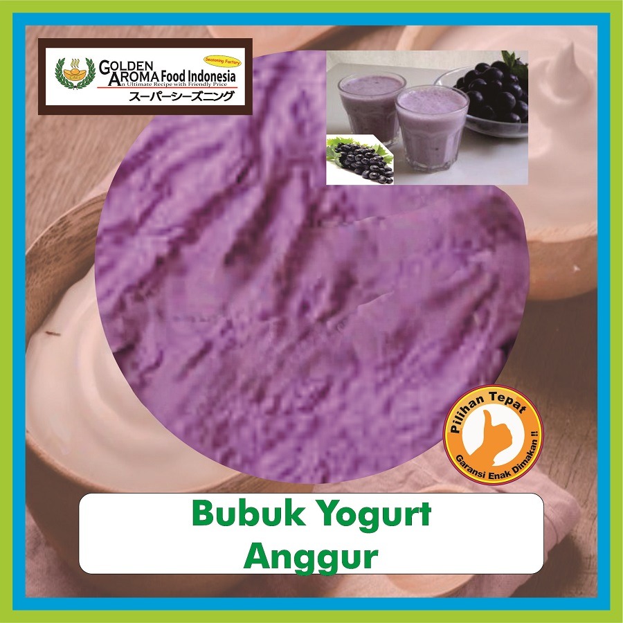 Bubuk Yogurt Angur Drink Powder Yoghurt Grape Serbuk Serbaguna Instan Sebaguna Halal