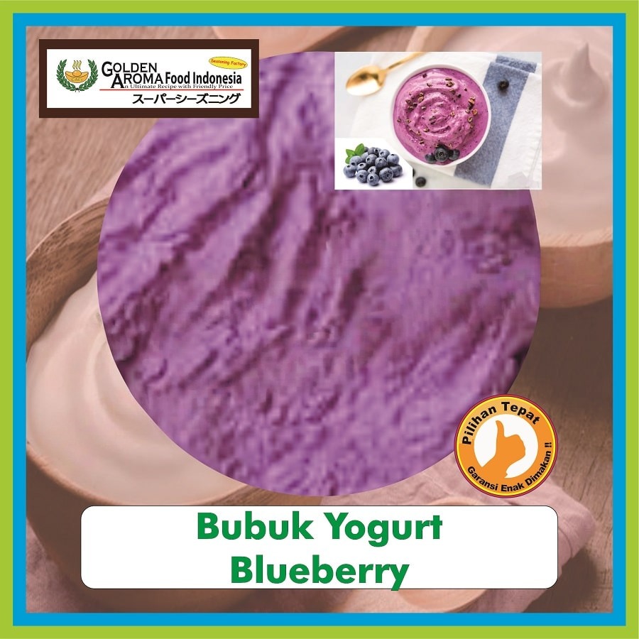 Bubuk Yogurt BlueBerry Drink Powder Bue Berry Serbuk Serbaguna Instan Sebaguna Halal