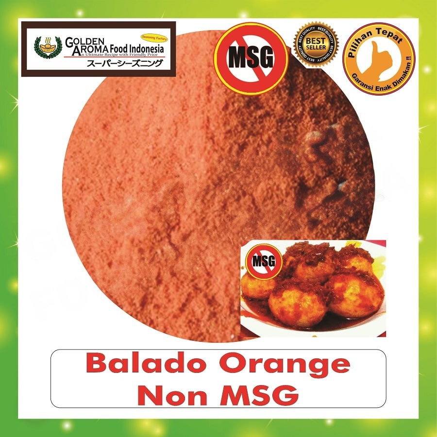 Bubuk Tabur Balado Orange Seasoning Powder Bumbu Masak Instan Sebaguna Halal
