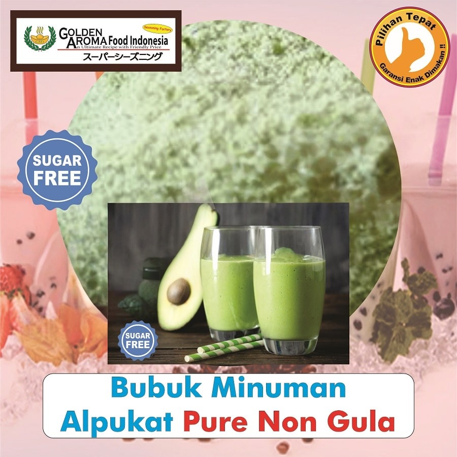 Bubuk Minuman Alpukat Avocado Drink Powder Serbuk Instan Serbaguna Halal