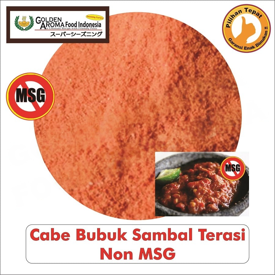 Bubuk Cabe Sambal Terasi Chili Powder Bumbu Masak Serbaguna Instan Sebaguna Halal