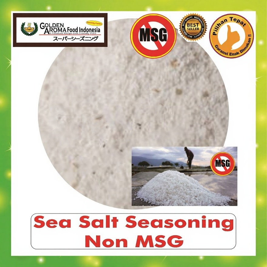 Bubuk Tabur Sea Salt Seasoning Powder Garam Laut Bumbu Masak Instan Sebaguna Halal