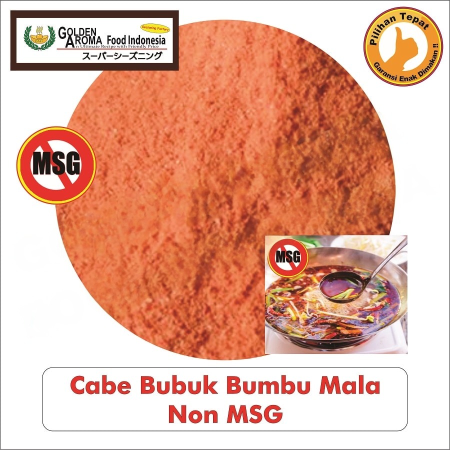 Bubuk Cabe Mala Chili Seasoning Powder Bumbu Tabur Masak Instan Sebaguna Halal