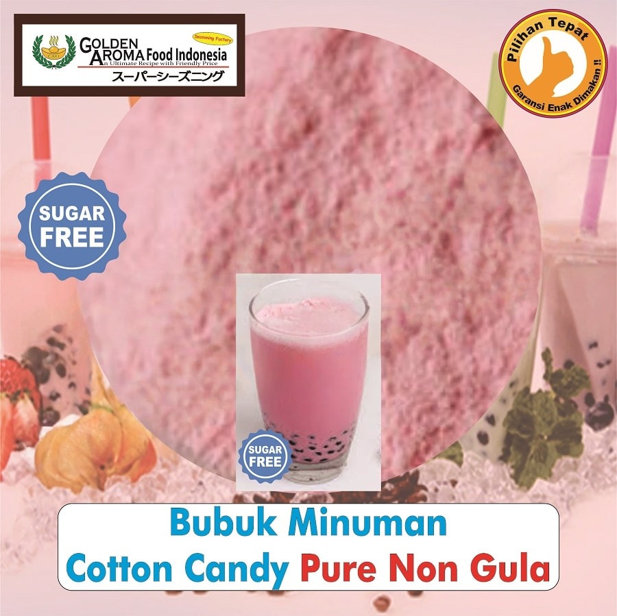 Bubuk Minuman Permen Kapas Cotton Candy Drink Powder Serbuk Instan Serbaguna Halal