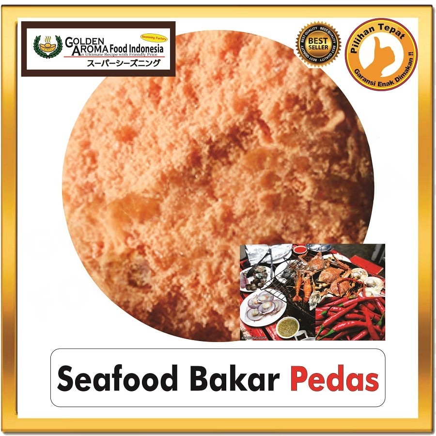 Bubuk Tabur Seafood Bakar Pedas Seasoning Powder Sea Food Bumbu Masak Instan Sebaguna Halal