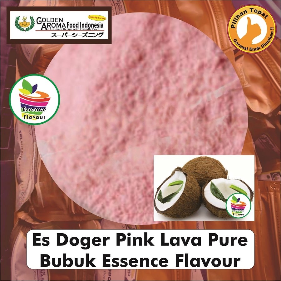 Bubuk Pure Es Doger Pink Lava Murni Essence Powder Flavour Masak Serbaguna Instan