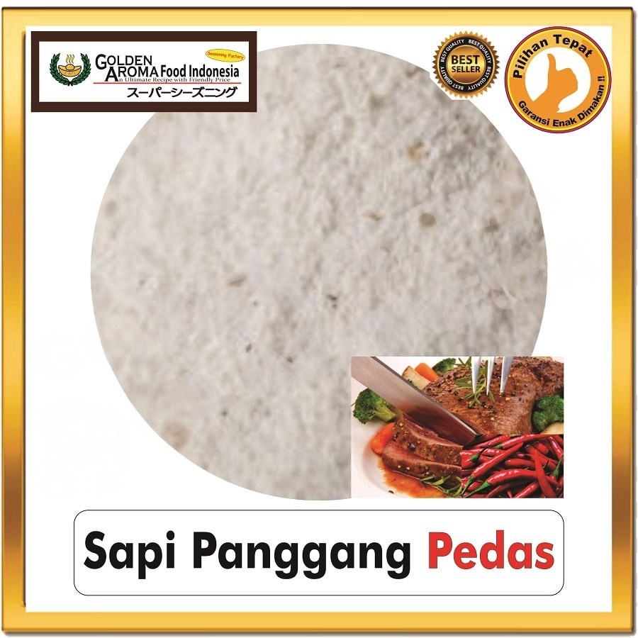 Bubuk Tabur Sapi Panggang Pedas Seasoning Powder Bumbu Masak Instan Sebaguna Halal