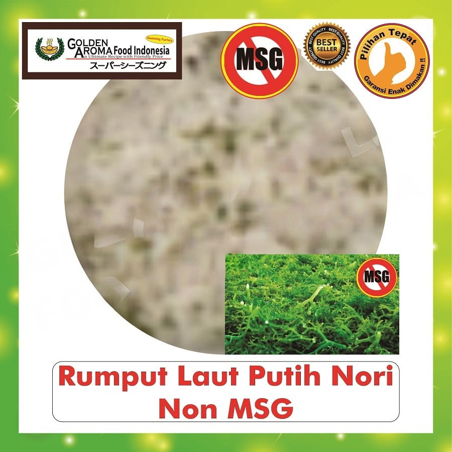 Bubuk Tabur Rumput Laut Putih Seasoning Powder Nori Seaweed Bumbu Masak Serbaguna Instan Sebaguna Halal