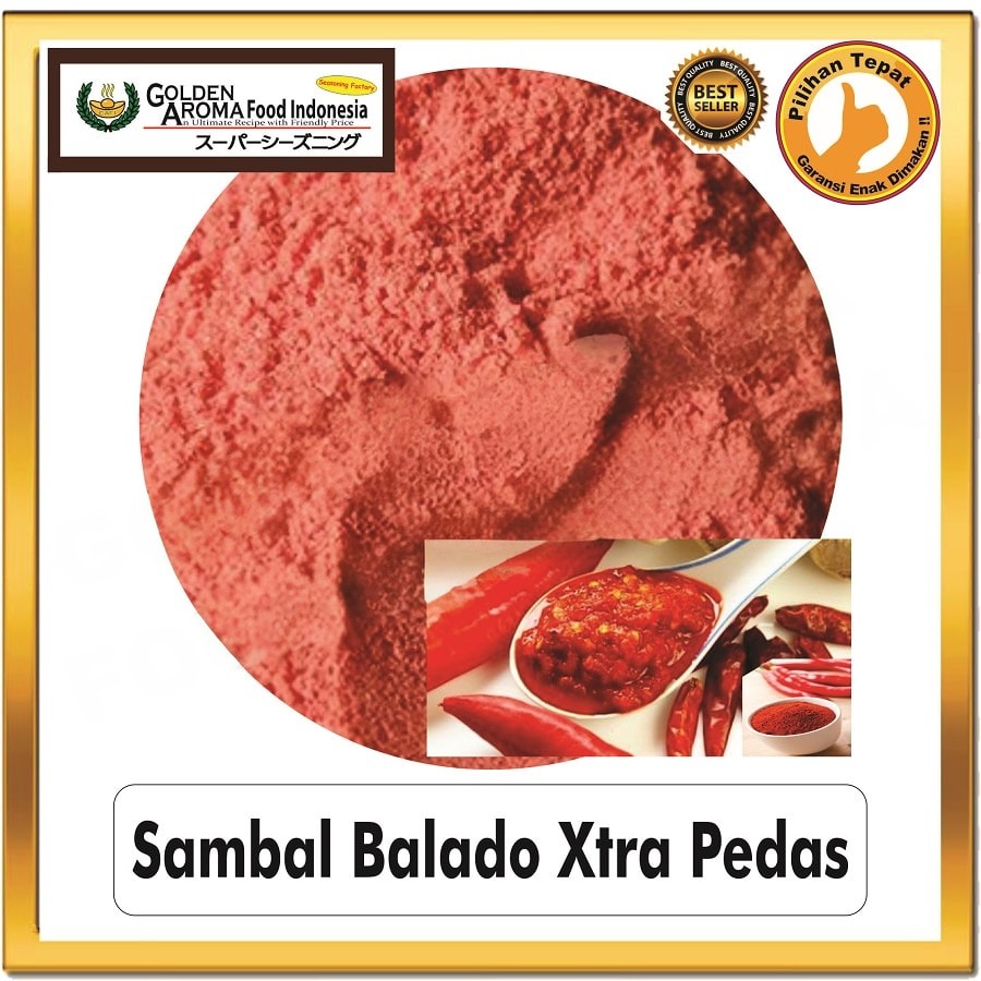 Bubuk Tabur Balado Extra Pedas Seasoning Powder Bumbu Sambal Balado Masak Instan Sebaguna Halal