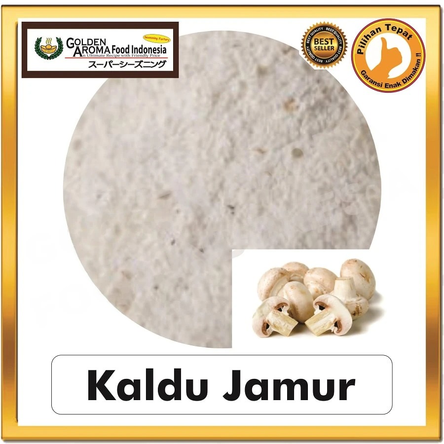 Bubuk Tabur Kaldu Jamur Seasoning Powder Bumbu Mushroom Broth Serbaguna Halal