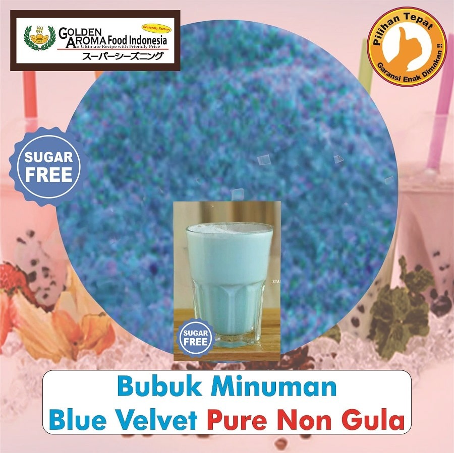 Bubuk Minuman Blue Velvet Drink Powder Bumbu Instan Serbaguna Halal
