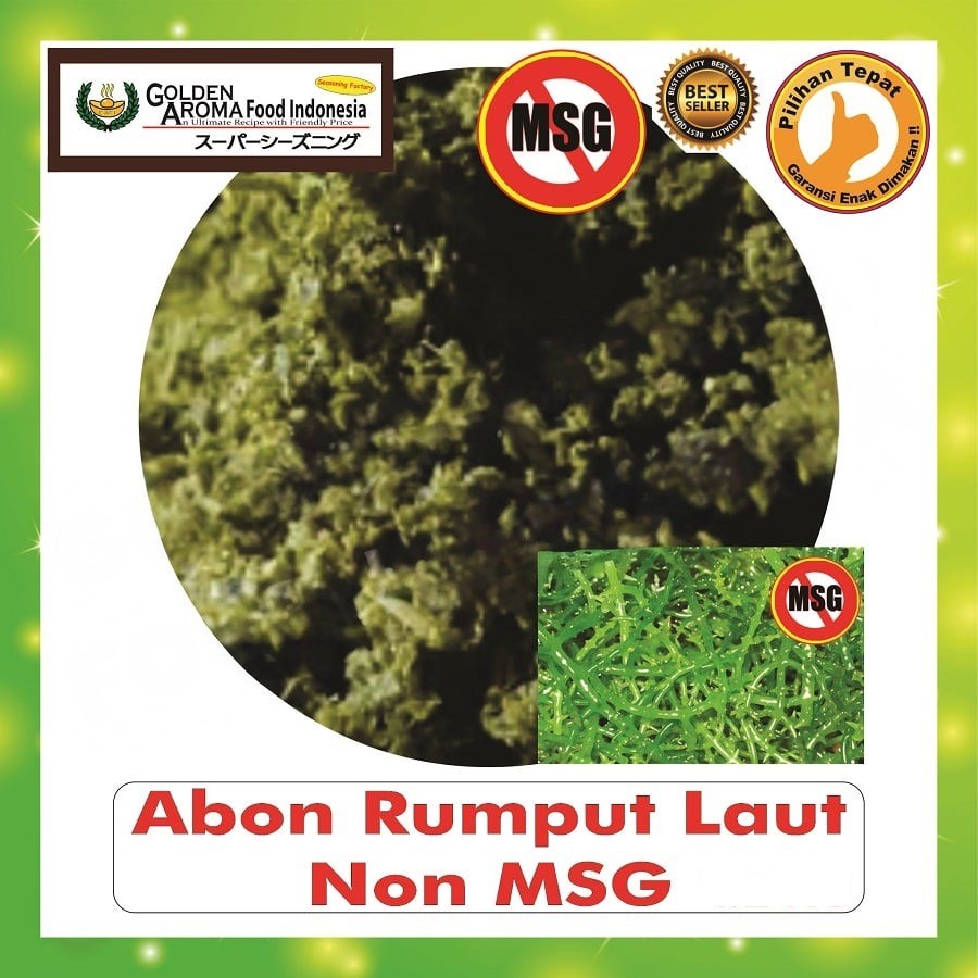Bubuk Tabur Abon Rumput Laut Kasar Seasoning Powder Nori Seaweed Bumbu Masak Serbaguna Instan Sebaguna Halal