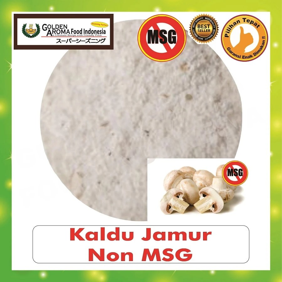 Bubuk Tabur Kaldu Jamur Seasoning Powder Bumbu Mushroom Broth Serbaguna Halal
