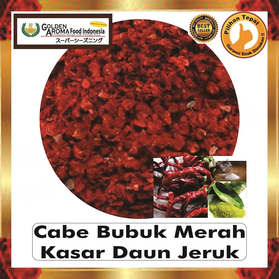 Bubuk Cabe Merah Daun Jeruk Chili Powder Bumbu Masak Kefir Lime Leaves Serbaguna Instan Sebaguna Halal