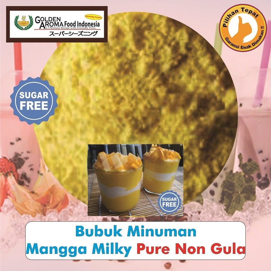 Bubuk Minuman Mangga Milky Drink Powder Mango Serbuk Minuman Serbaguna Instan Sebaguna Halal