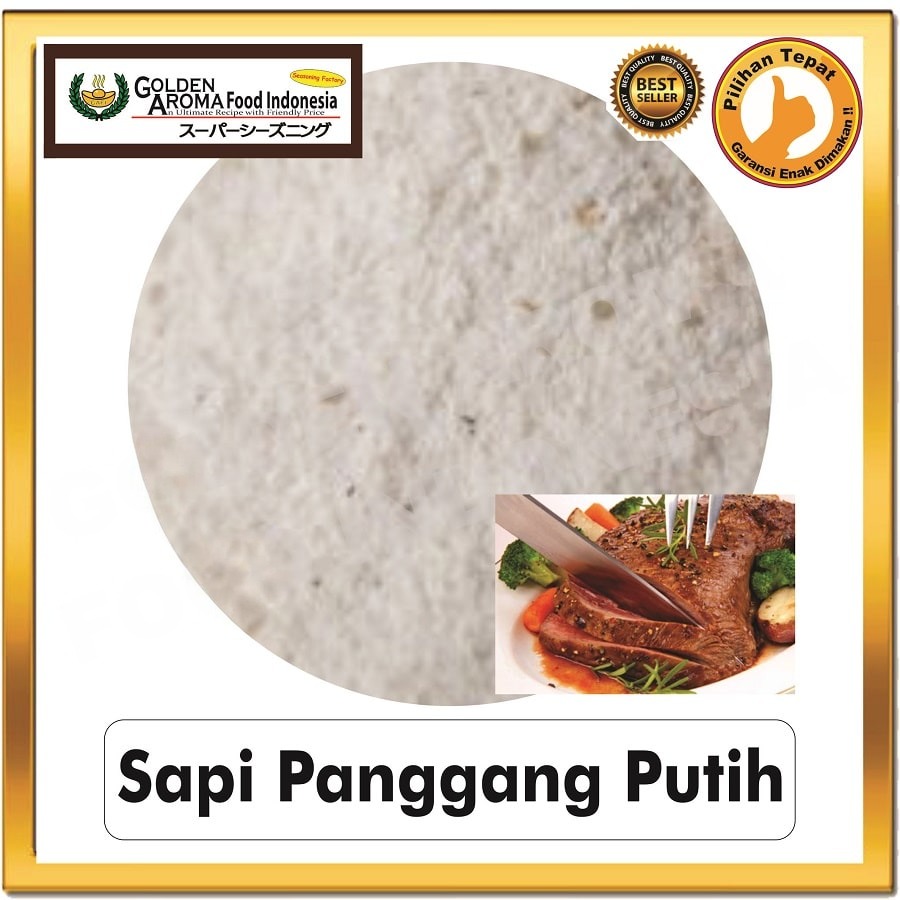 Bubuk Tabur Sapi Panggang Putih Seasoning Powder Bumbu Masak Instan Sebaguna Halal