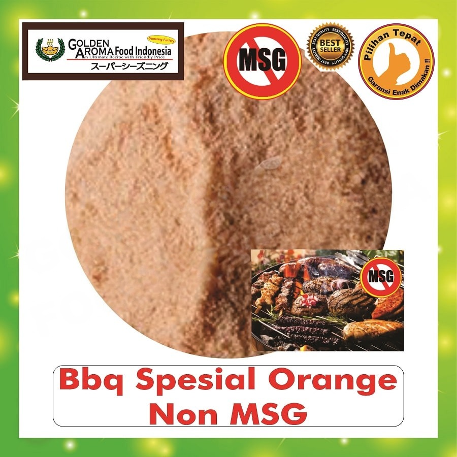 Bubuk Tabur BBQ Spesial Orange Seasoning Powder Barbeque Special Bumbu Masak Instan Sebaguna Halal