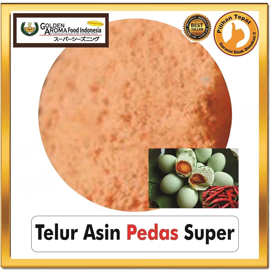 Bubuk Tabur Telur Asin Pedas Super Seasoning Powder Spicy Salted Egg Bumbu Masak Serbaguna Instan Sebaguna Halal