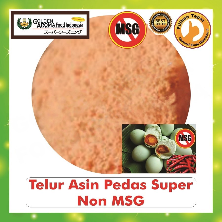 Bubuk Tabur Telur Asin Pedas Super Seasoning Powder Spicy Salted Egg Bumbu Masak Serbaguna Instan Sebaguna Halal