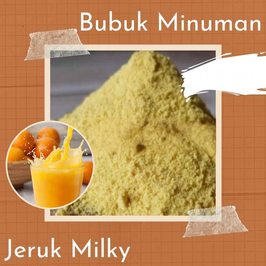 Bubuk Minuman Jeruk Milky Drink Powder Orange Serbuk Instan Sebaguna Halal
