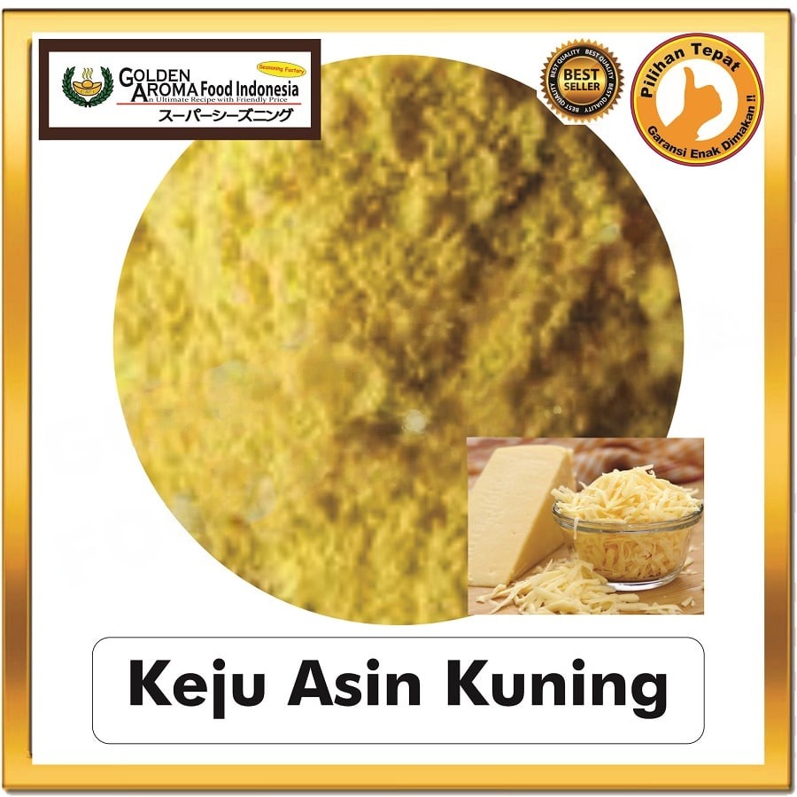 Bubuk Tabur Keju Asin Kuning Seasoning Powder Cheese Bumbu Masak Instan Sebaguna Halal