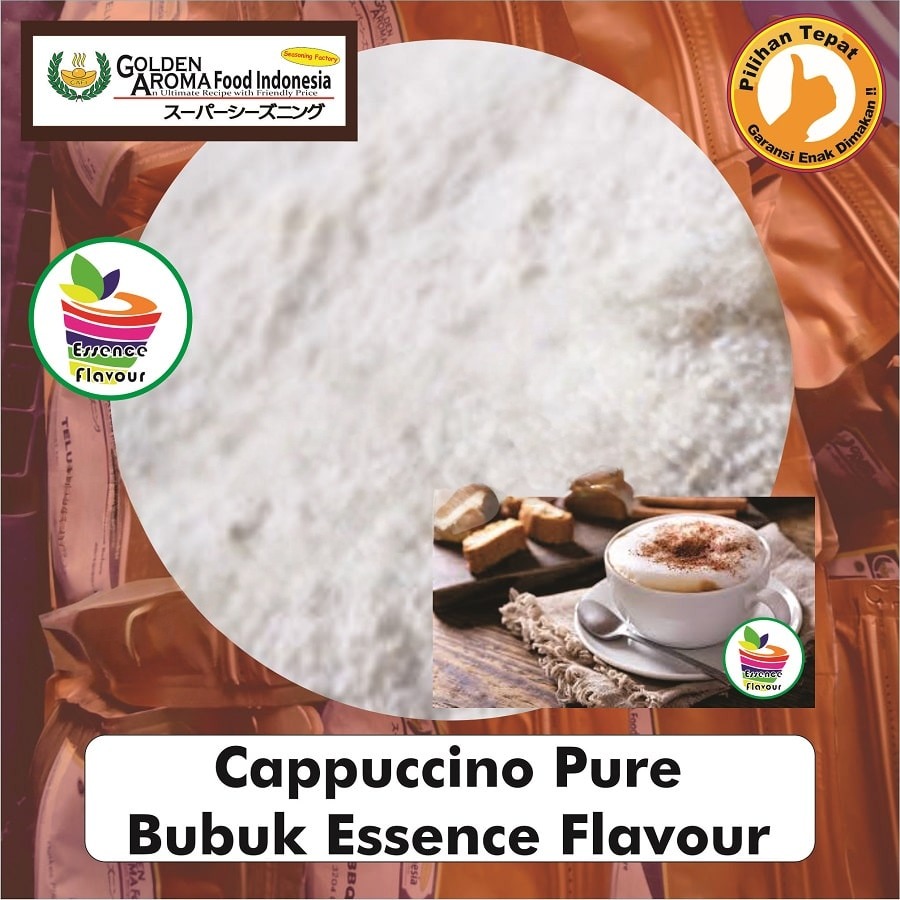 Bubuk Pure Cappuccino Murni Essence Powder Capucino Flavour Masak Serbaguna Instan