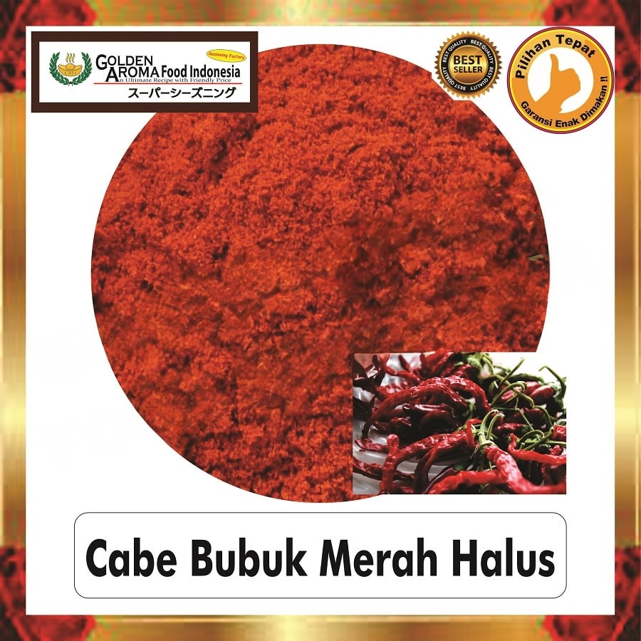 Bubuk Cabe Merah Halus Chili Powder Bumbu Serbaguna Halal